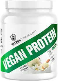 Vegan Protein Deluxe, vanilie cu migdale, 750 g, Swedish Supplements