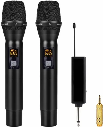 Microfoane Diva - SP18s, wireless, 2 buc, negre