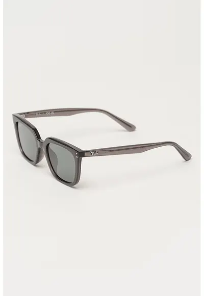 Ochelari de soare wayfarer unisex cu lentile uni - Gri inchis