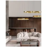Lampa suspendata MOTIF Alama aurie Aluminiu & Acrylic LED 55 Wat 230 Volt 3800Lm 3000K IP20
