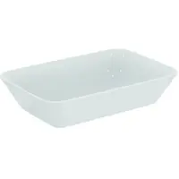 Lavoar pe blat alb lucios 60 cm, dreptunghiular, fara preaplin, Ideal Standard Connect Air