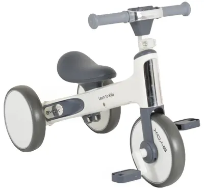 Bicicletă de echilibru pentru copii 2 în 1 Byox - Learn to Ride, alb