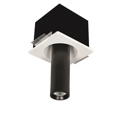 Spot din ipsos GIACOMO Gypsum & Negru Metal josDeschis Adjustable GU10 1x35W IP20 Fara bec