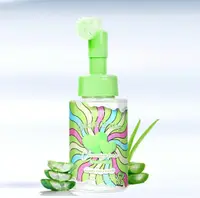 Spuma cu perie de silicon pentru curatare faciala Aloe Vera