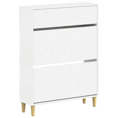 vidaXL Dulap pentru pantofi DELFT 78 x 24 x 103 cm Lemn prelucrat Alb