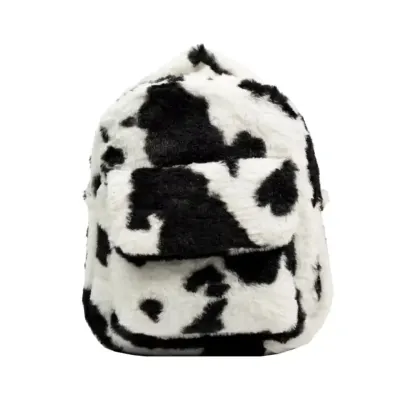 Rucsac dama, Arlenis GT3715, Negru/Alb