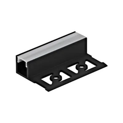 LED-Stripe Tiles Profile, satin Abd. black, 2000mm