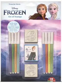 Set carioci Multiprint Frozen - 8 bucăți , cu 2 stampile