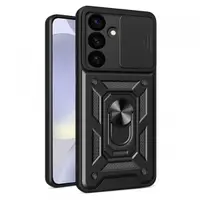 Husa pentru Samsung Galaxy S24+ S926, Techsuit, CamShield, Neagra