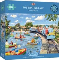 Puzzle Gibsons din 1000 piese - Lacul cu bărci