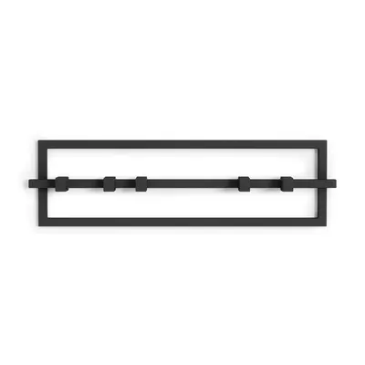 Cuier de perete negru din metal Cubiko – Umbra