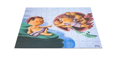 Puzzle 96 piese - Museum Kidz - Michelangelo - Nasterea lui Adam