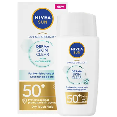 Fluid pentru fata cu niacinamida si protectie solara SPF50+, 40ml, Nivea