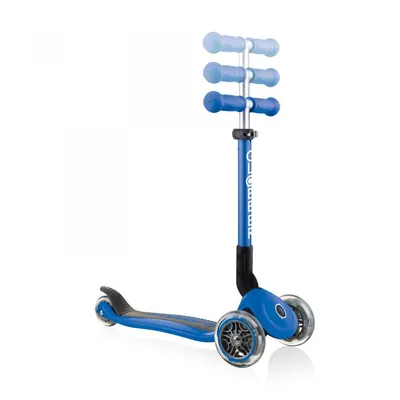 Trotineta pentru copii Globber Junior Albastru pliabila, platforma antiderapanta, ghidon din aluminiu reglabil, greutate admisa 50 kg