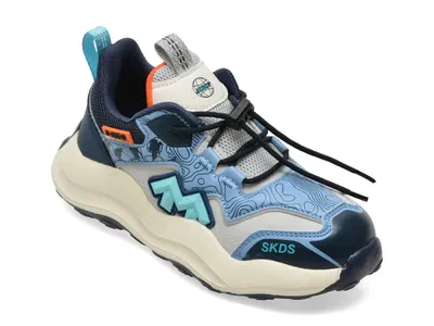 Pantofi sport SELECTION KIDS albastri, W986, din piele ecologica