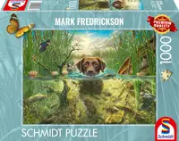 Puzzle Schmidt din 1000 piese - Labrador maro în apă