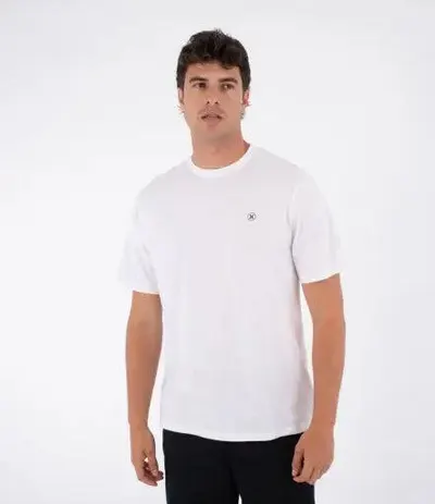 Hurley Tee Ss Printing Press Icon Circle - White