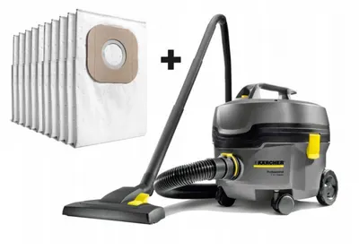 Aspirator profesional uscat Karcher T 7 1 Classic, 1.527-202.0, 850 W, 7.5 l + saci textili