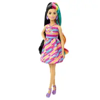 Papusa cu par lung si accesorii, Barbie, Totally Hair Hearts, HCM90