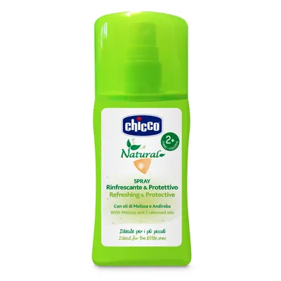 Spray revigorant Chicco pentru protectie naturala, ulei melissa si andiroba, 100ml, 2luni+