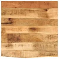 Gossi blat de masa margine naturala, 40x40x3,8 cm, lemn masiv mango