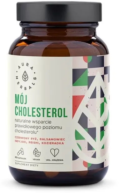Formulă cu reishi, guggul, orez roșu și schinduf, 60 capsule, Aura Herbals