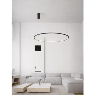 Lampa suspendata TARQUIN Nisipiu Negru Aluminum & Silicone LED 58 Wat 230 Volt Lm 3000K DimabilIP20