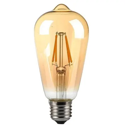 Bec LED ST64 E27 4W cu filament 2200K model Edison V-TAC SKU-214361