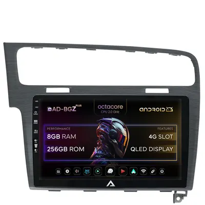 Navigatie Volkswagen GOLF 7, Android, Z-Octacore 8GB RAM + 256GB ROM, 10.1 Inch - AD-BGZ10008+AD-BGRKIT023A