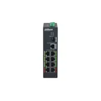 Switch PoE cu 8 porturi Dahua LR2110-8ET-120-V2, 1x SFP, 800 m, 8.8 Gbps, 5.36 Mpps, 120W, fara management