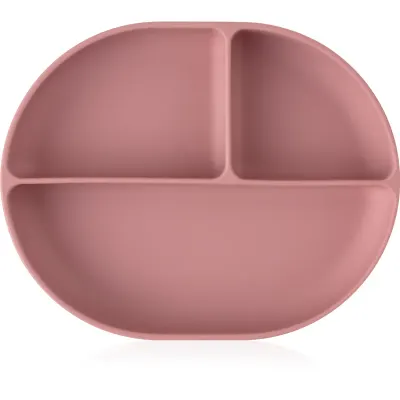 Petite&Mars Take&Match 6m+ farfurie compartimentată cu ventuză Dusty Rose 1 buc