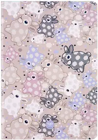 Caiet Cool Pack White Bunny - A5, 32 de coli pătrățele mici