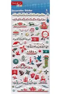 Stickere decorative: Puffy Craciun. Model 1
