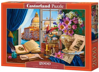 Puzzle Castorland din 2000 piese - Natură statică venețiană