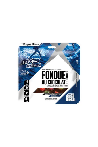 Mâncare liofilizată - Fondue de ciocolată cu fructe 90g