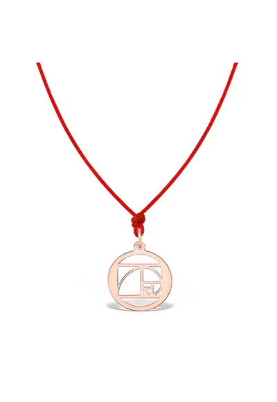 Pandantiv THE GOLDEN RATIO - aur roz 14K