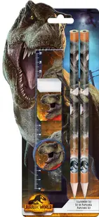 Set de rechizite școlare Kids Licensing - Jurassic World, 5 piese