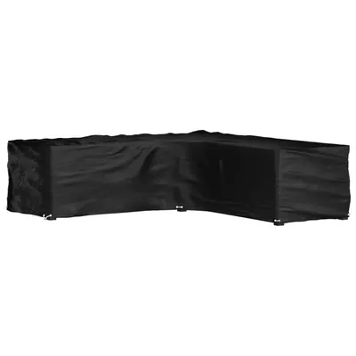 vidaXL Husă mobilier de grădină în formă de L 16 ocheți, 285x285x70 cm