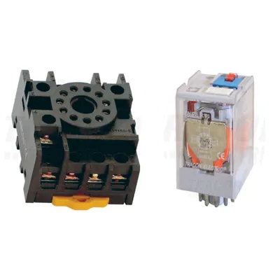 Pachet Soclu Releu PF11-3A + Releu Industrial RT11 12DC 3CO