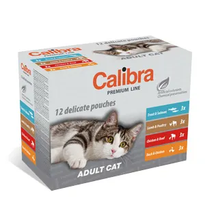 Calibra Cat Pouch Premium Adult Multipack 12 x 100 g