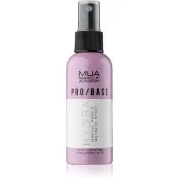 MUA Makeup Academy PRO/BASE Hydra Spray facial pentru fixare machiajului cu acid hialuronic