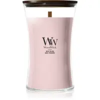Woodwick Rose Blush lumânare parfumată cu fitil din lemn 610 g