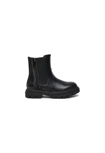 Ghete pentru fete - 304425998 - piele ecologica - negru