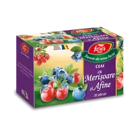 Ceai de merisoare si afine, 20 de plicuri, Fares