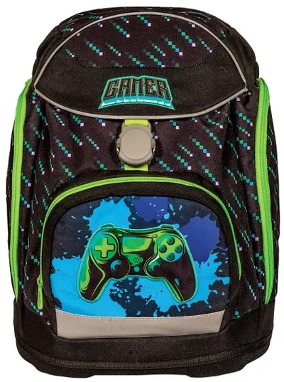 Ghiozdan școlar anatomic S. Cool Pro - Gamer, cu 1 compartiment