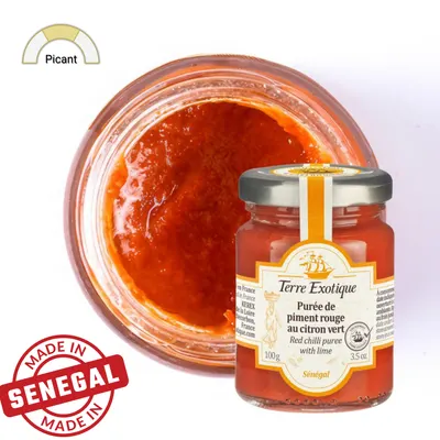 Piure de chili rosu cu lime 100g