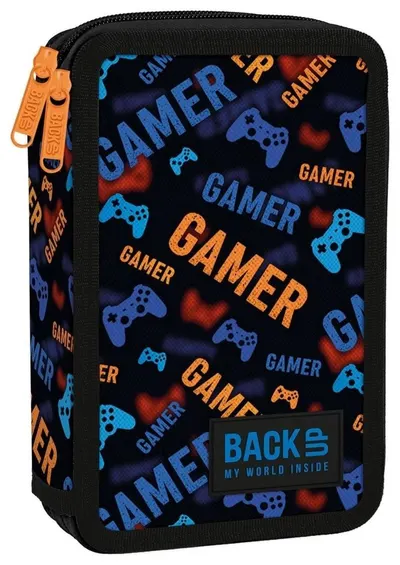 Penar cu instrumente BackUp 8 DW - Game Pad, 2 fermoare