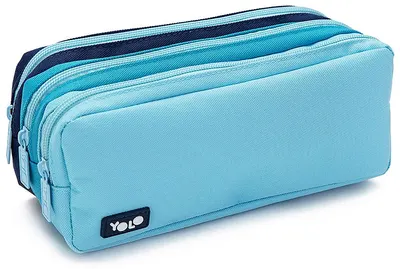 Penar școlar YOLO - Blue, 3 fermoare