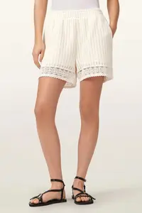 AllSaints pantaloni scurți pentru femei, cu bumbac ELMA