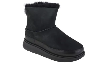 FITFLOP Gen-ff Mini Omplooibare Shearling Laarzen ZWART 41